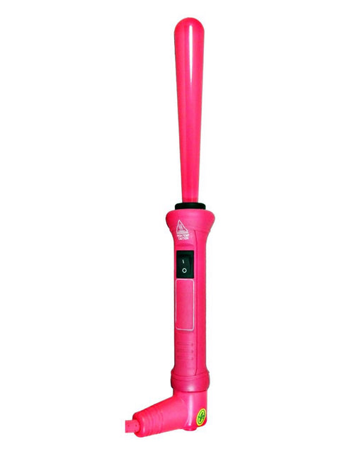 Load image into Gallery viewer, The Twister - 13mm-25mm Ceramic Clipless Tapered Curling Wand - Pink

