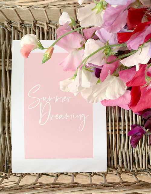 Load image into Gallery viewer, Summer Dreaming Nude Pink Summer Seasonal Wall Home Decor Print by WinsterCreations™ Official Store
