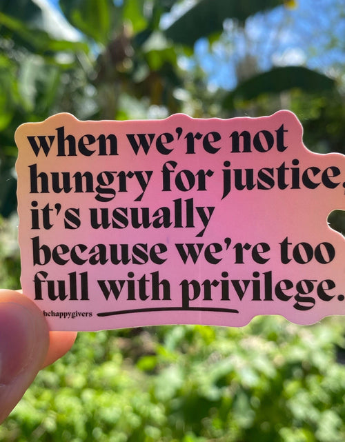 Load image into Gallery viewer, Hungry For Justice | Sticker by The Happy Givers
