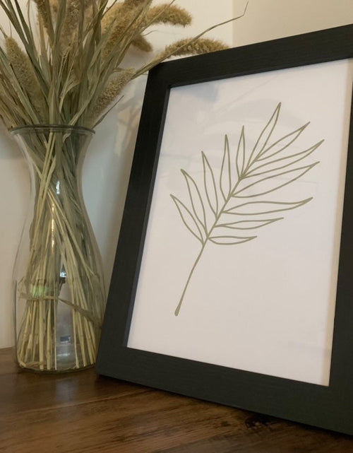 Load image into Gallery viewer, Boho Palm Leaves 2022 Boho Hippie Simple Home Wall Decor Print by WinsterCreations™ Official Store
