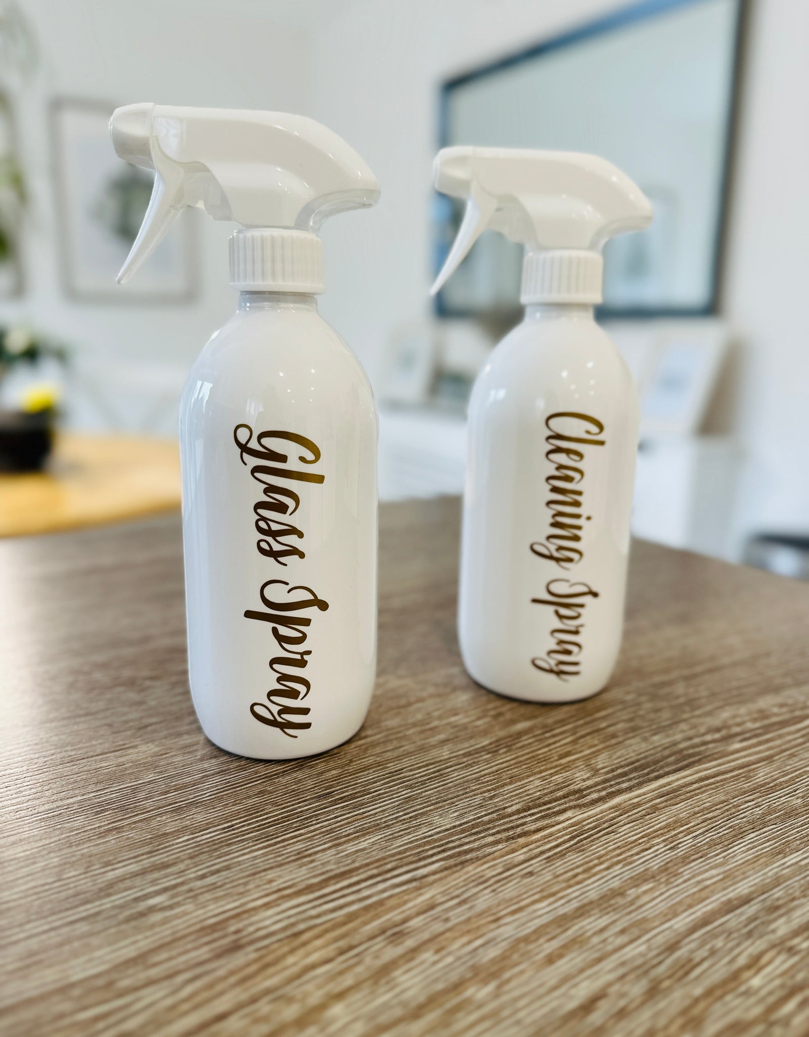 Set Of 2 Personalised Spray Bottles 500ml (Font choices 2nd Image) - Any Wording by WinsterCreations™ Official Store