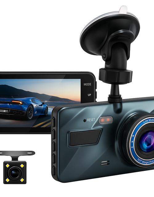 Load image into Gallery viewer, HD 1080P Car Dual Lens Dash Cam 4" DVR Recorder Front &amp; Rear Camera Night Vision
