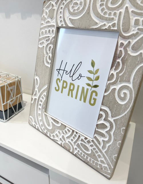 Load image into Gallery viewer, Hello Spring Green Foliage 2022 Spring Seasonal Wall Home Decor Print by WinsterCreations™ Official Store
