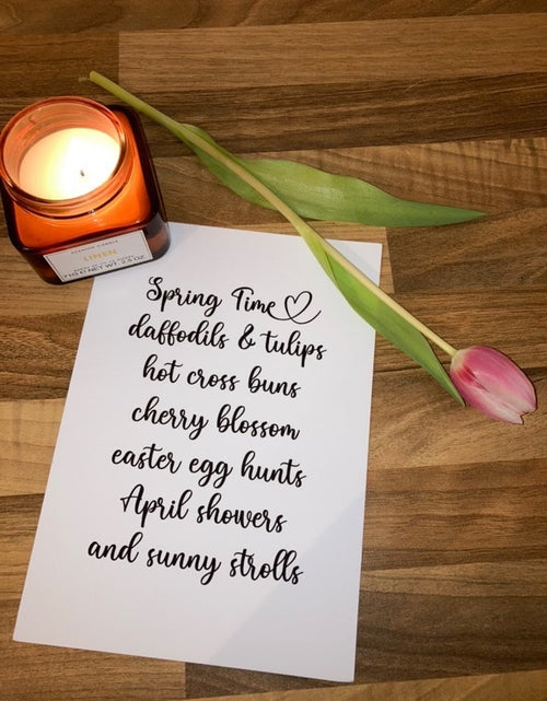 Load image into Gallery viewer, Spring Time List Spring Seasonal Wall Home Decor Print by WinsterCreations™ Official Store

