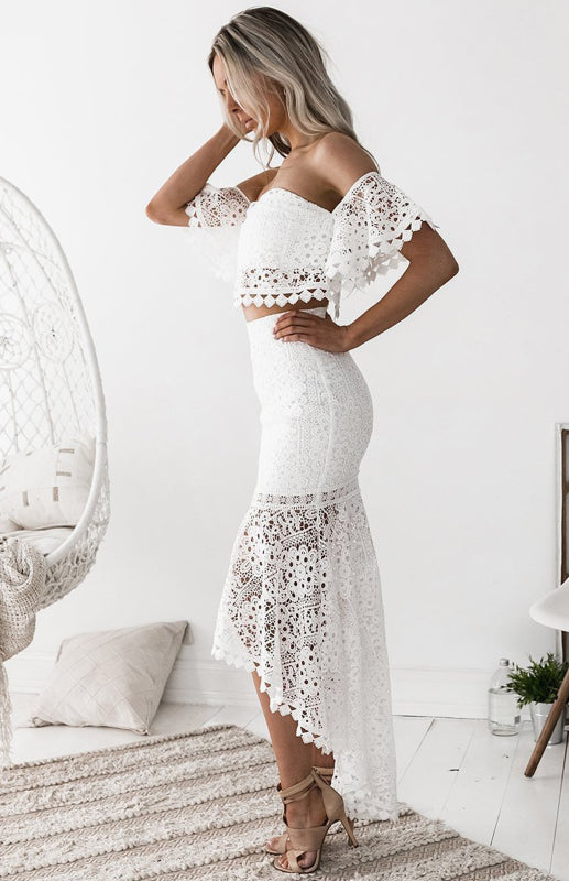 Ladies Casual Fashion Lace Suit Dress by BlakWardrob