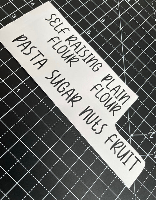 Load image into Gallery viewer, Sugar Font Personalised 1.5cm Tall Kitchen Pantry Labels Stickers by WinsterCreations™ Official Store
