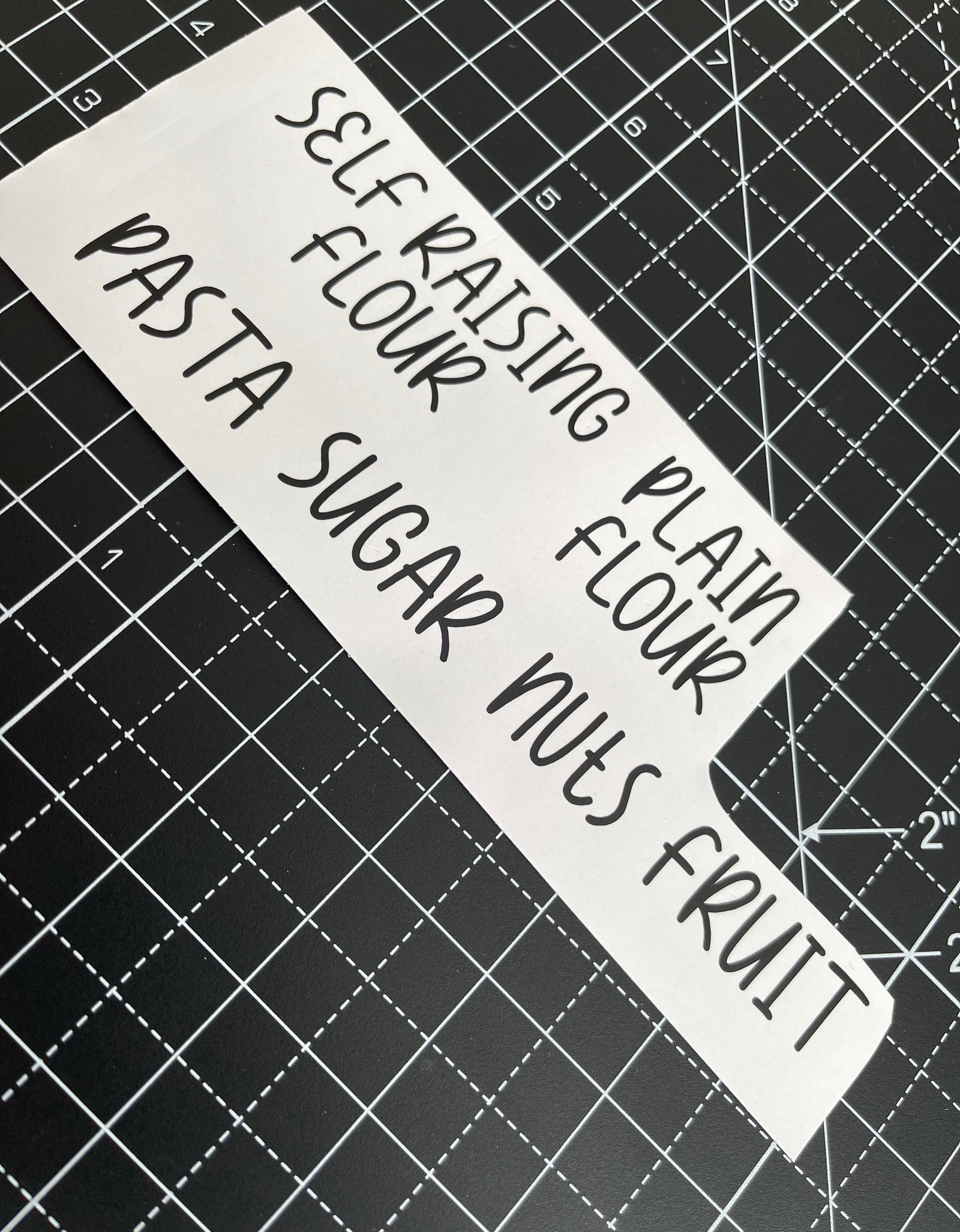 Sugar Font Personalised 1.5cm Tall Kitchen Pantry Labels Stickers by WinsterCreations™ Official Store