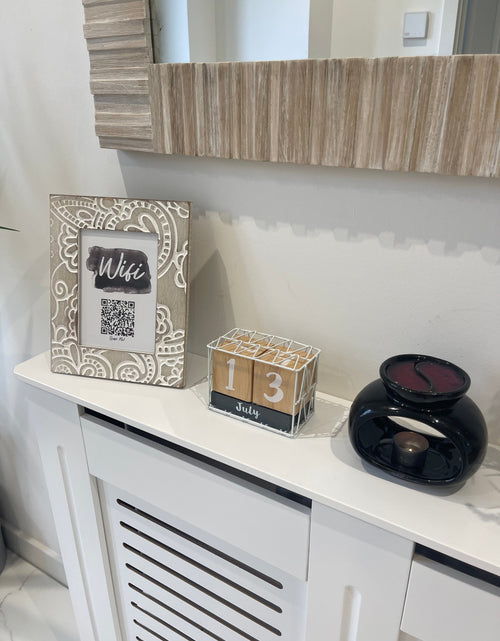 Load image into Gallery viewer, Wifi Black Watercolour Splatter Scan Me! Wifi QR Scan Home Wall Decor Print by WinsterCreations™ Official Store

