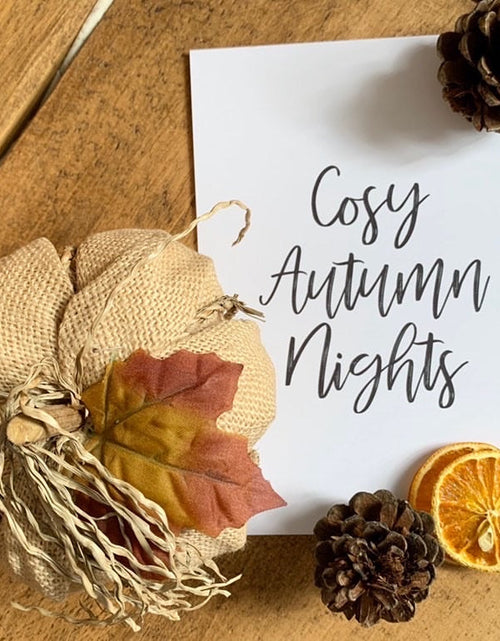 Load image into Gallery viewer, Cosy Autumn Nights Autumn Seasonal Wall Home Decor Print by WinsterCreations™ Official Store

