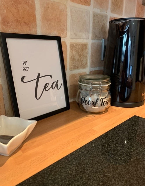 Load image into Gallery viewer, But First Tea Kitchen Simple Wall Decor Print by WinsterCreations™ Official Store
