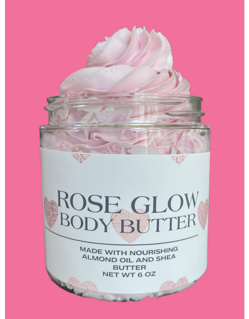 Load image into Gallery viewer, Rose Glow Body Butter by KathyRoseNaturals

