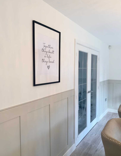 Load image into Gallery viewer, New Together They Built a Life They Loved Heart Simple Home Wall Decor Print by WinsterCreations™ Official Store
