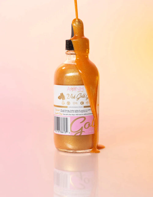 Load image into Gallery viewer, "24K Gold Glow" Body Oil by AMINNAH
