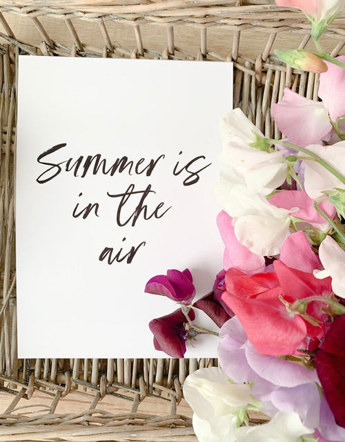 Load image into Gallery viewer, Summer Is In The Air Summer Seasonal Wall Home Decor Print by WinsterCreations™ Official Store
