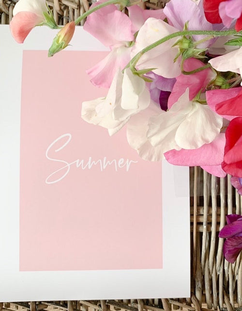 Load image into Gallery viewer, Summer Nude Pink Summer Seasonal Wall Home Decor Print by WinsterCreations™ Official Store
