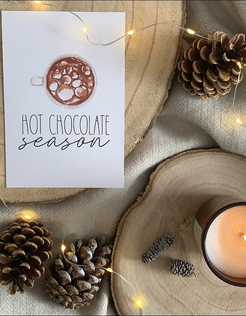 Load image into Gallery viewer, Hot Chocolate Season New Autumn 2021 Seasonal Wall Home Decor Print by WinsterCreations™ Official Store
