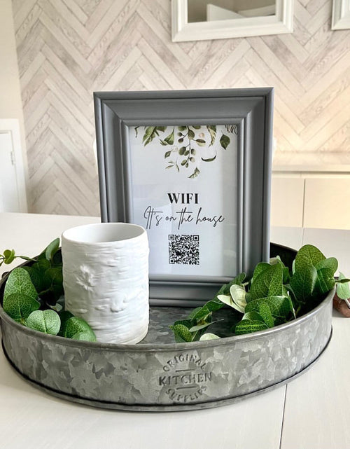 Load image into Gallery viewer, Wifi It's On The House Greenery Wifi QR Scan Home Wall Decor Print by WinsterCreations™ Official Store
