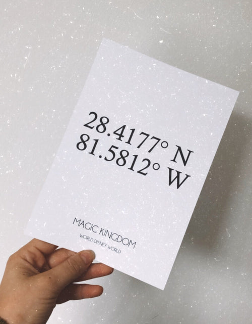 Load image into Gallery viewer, Personalised Wedding Holiday Home Coordinates Venue Simple Home Wall Decor Print by WinsterCreations™ Official Store
