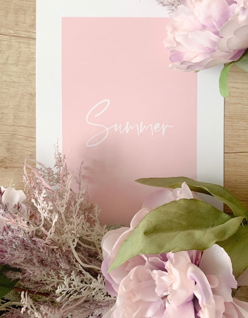 Load image into Gallery viewer, Summer Nude Pink Summer Seasonal Wall Home Decor Print by WinsterCreations™ Official Store
