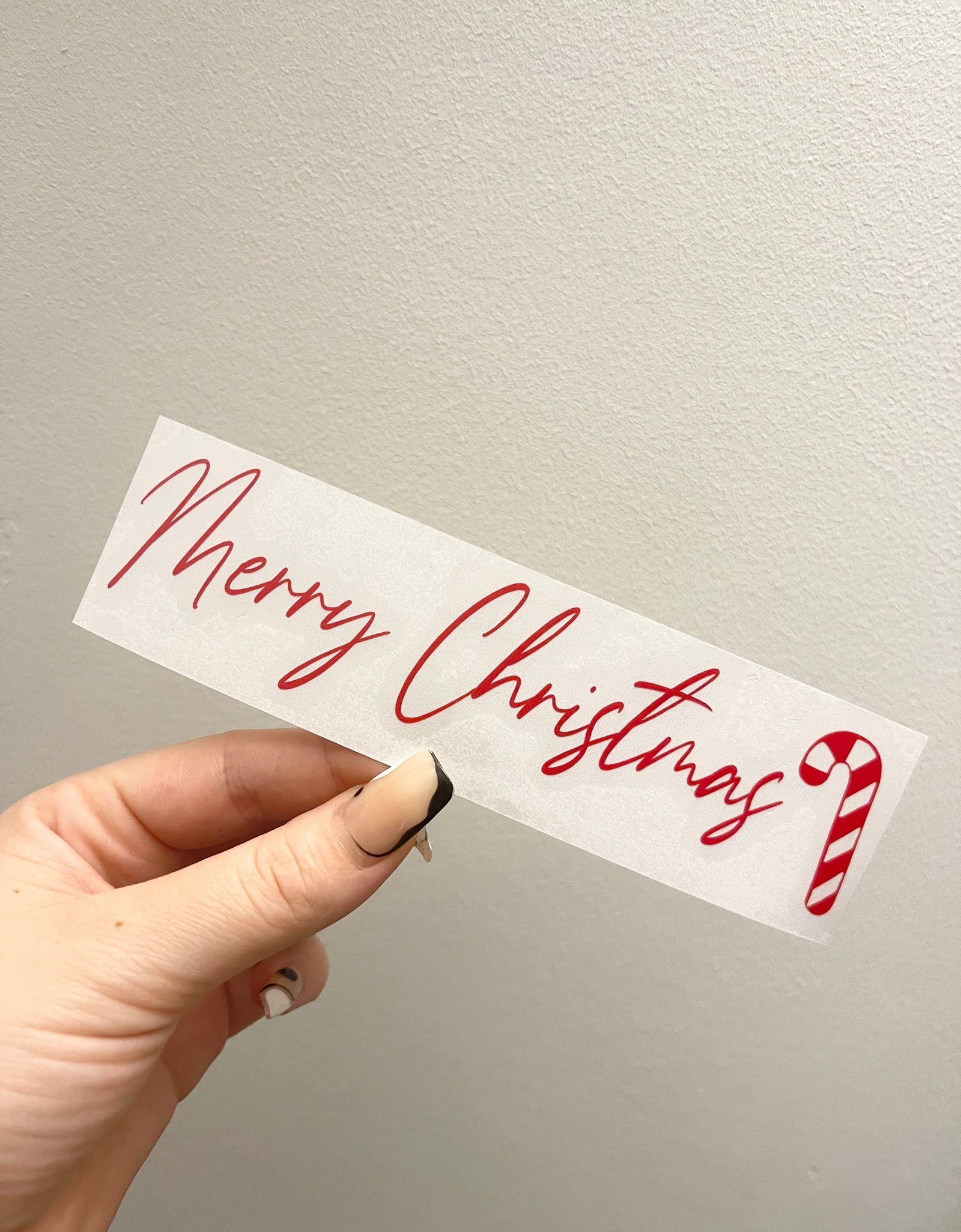 Merry Christmas Candy Cane Letter Box Letterbox Decor House Sticker Label by WinsterCreations™ Official Store