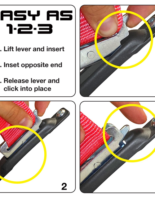 Load image into Gallery viewer, SNAP-LOC 2 in x 12 ft E-Track Ratchet Strap Tie-Down 4,400 lb by SNAP-LOC CARGO CONTROL
