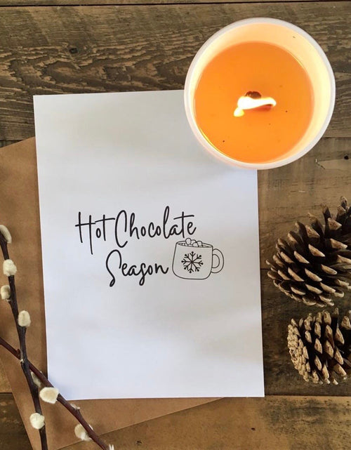 Load image into Gallery viewer, Hot Choc Season Autumn Seasonal Wall Home Decor Print by WinsterCreations™ Official Store
