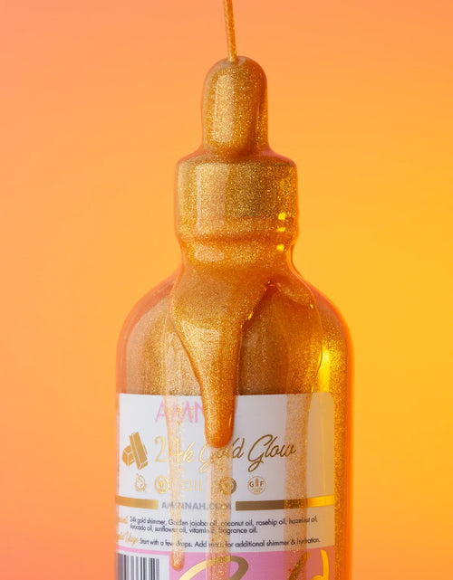 Load image into Gallery viewer, "24K Gold Glow" Body Oil by AMINNAH
