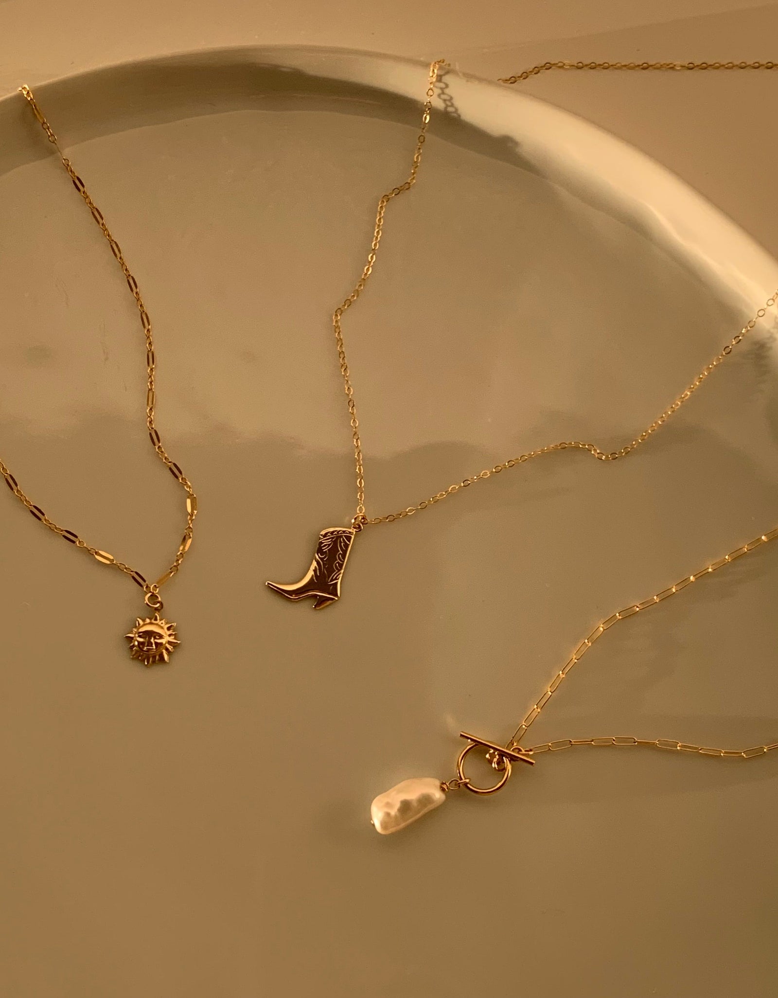 Cowboy Boot Necklace by Urth and Sea
