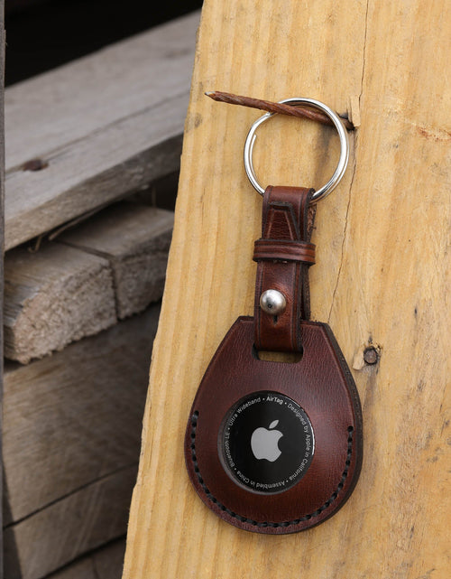Load image into Gallery viewer, Leather Apple Air Tag Holder by Lifetime Leather Co
