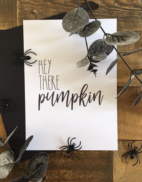 Load image into Gallery viewer, Hey There Pumpkin Autumn Seasonal Wall Home Decor Print by WinsterCreations™ Official Store
