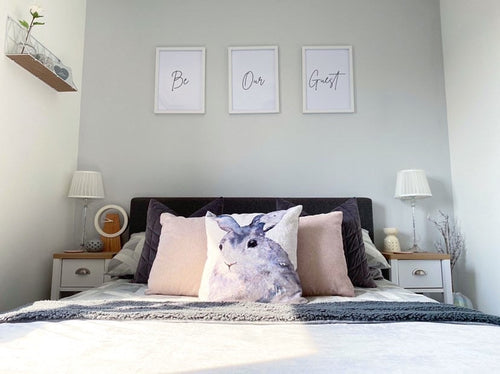 Load image into Gallery viewer, Be Our Guest Simple Set Of 3 Bedroom Prints by WinsterCreations™ Official Store
