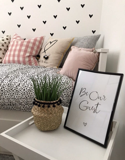 Load image into Gallery viewer, Be Our Guest Love Heart Bedroom Guest Room Wall Decor Print by WinsterCreations™ Official Store
