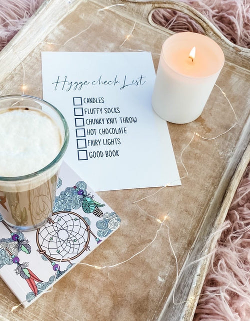 Load image into Gallery viewer, Hygge Check List Candle Simple Wall Humorous Home Decor Print by WinsterCreations™ Official Store
