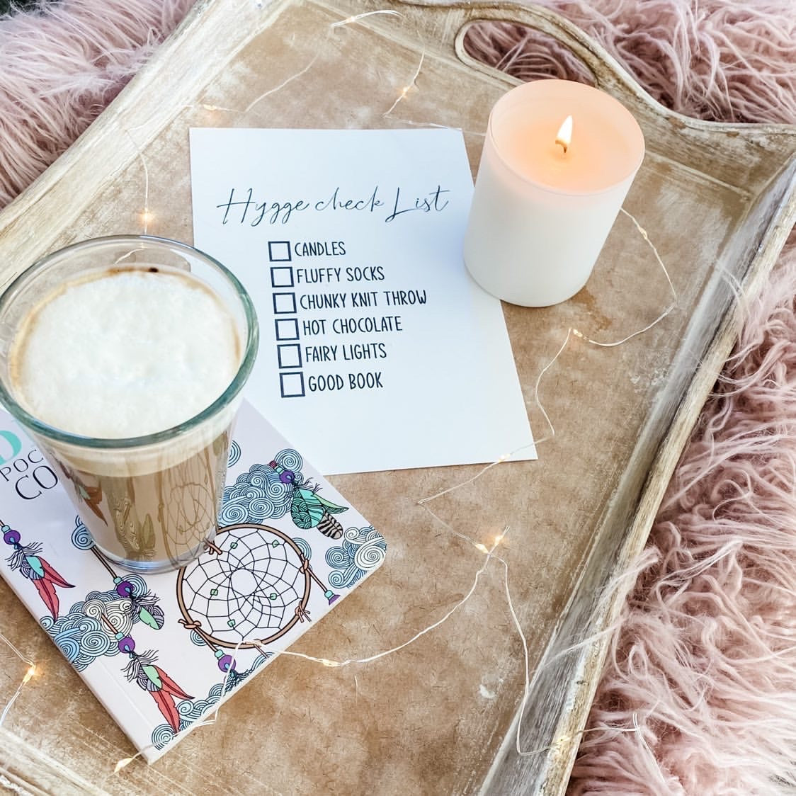 Hygge Check List Candle Simple Wall Humorous Home Decor Print by WinsterCreations™ Official Store