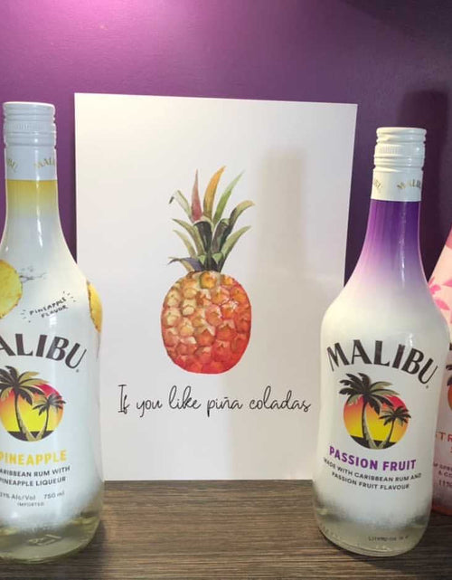 Load image into Gallery viewer, If You Like Pina Coladas Summer Seasonal Alcohol Wall Home Decor Print by WinsterCreations™ Official Store
