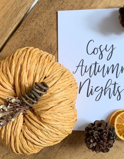 Load image into Gallery viewer, Cosy Autumn Nights Autumn Seasonal Wall Home Decor Print by WinsterCreations™ Official Store
