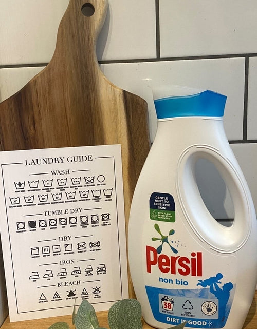 Load image into Gallery viewer, Laundry Guide 2 Simple Wall Home Decor Print by WinsterCreations™ Official Store
