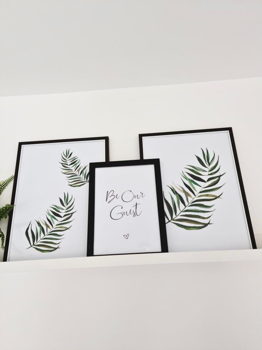 Tropical Summer Leaf Summer Seasonal Wall Home Decor Print by WinsterCreations™ Official Store