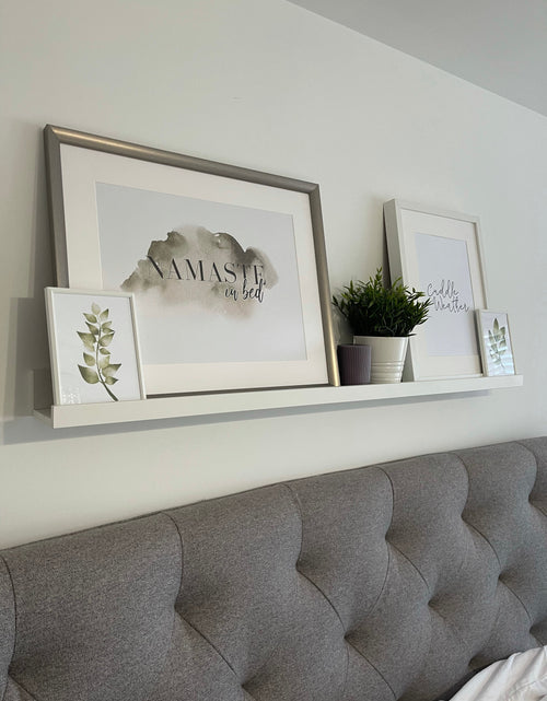 Load image into Gallery viewer, Namaste In Bed Landscape Green Watercolour Bedroom Home Simple Decor Wall Print by WinsterCreations™ Official Store
