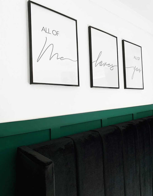Load image into Gallery viewer, All Of Me Loves All Of You Set Of 3 Bedroom Wall Decor Prints by WinsterCreations™ Official Store
