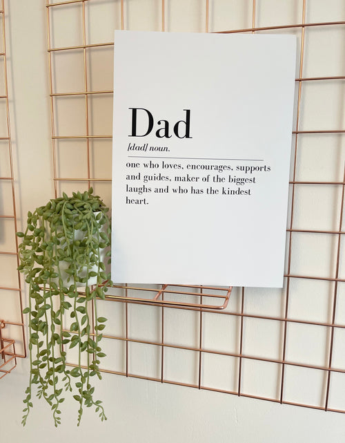 Load image into Gallery viewer, Father's Day Dad Definition Home Simple Room Wall Decor Print by WinsterCreations™ Official Store
