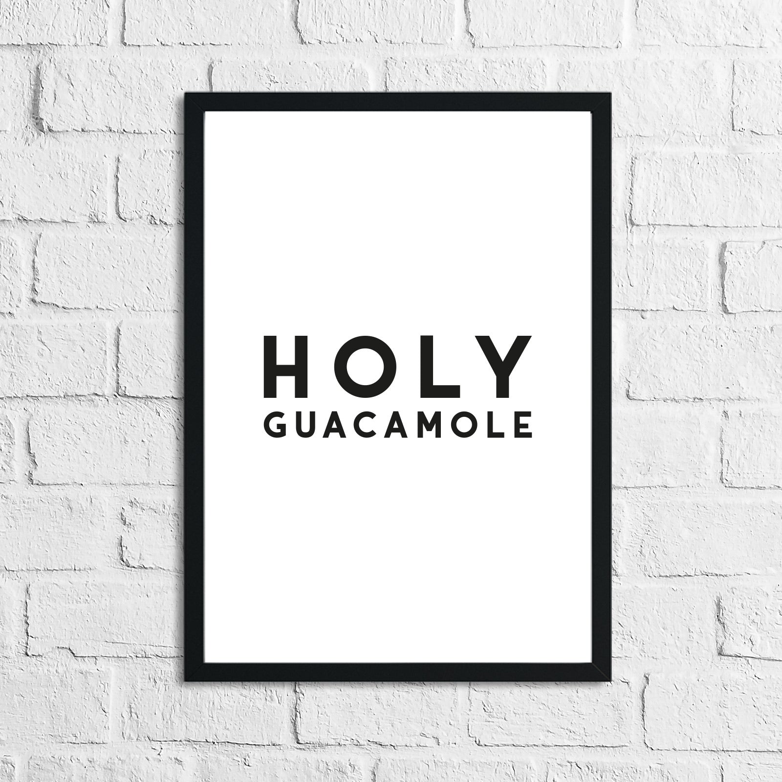 Holy Guacamole Kitchen Funny Wall Decor Print by WinsterCreations™ Official Store