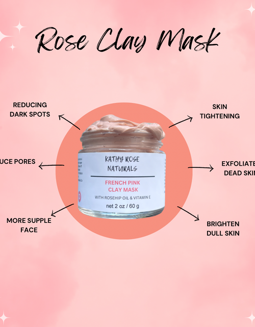 Load image into Gallery viewer, Pink Rose Clay Mask by KathyRoseNaturals
