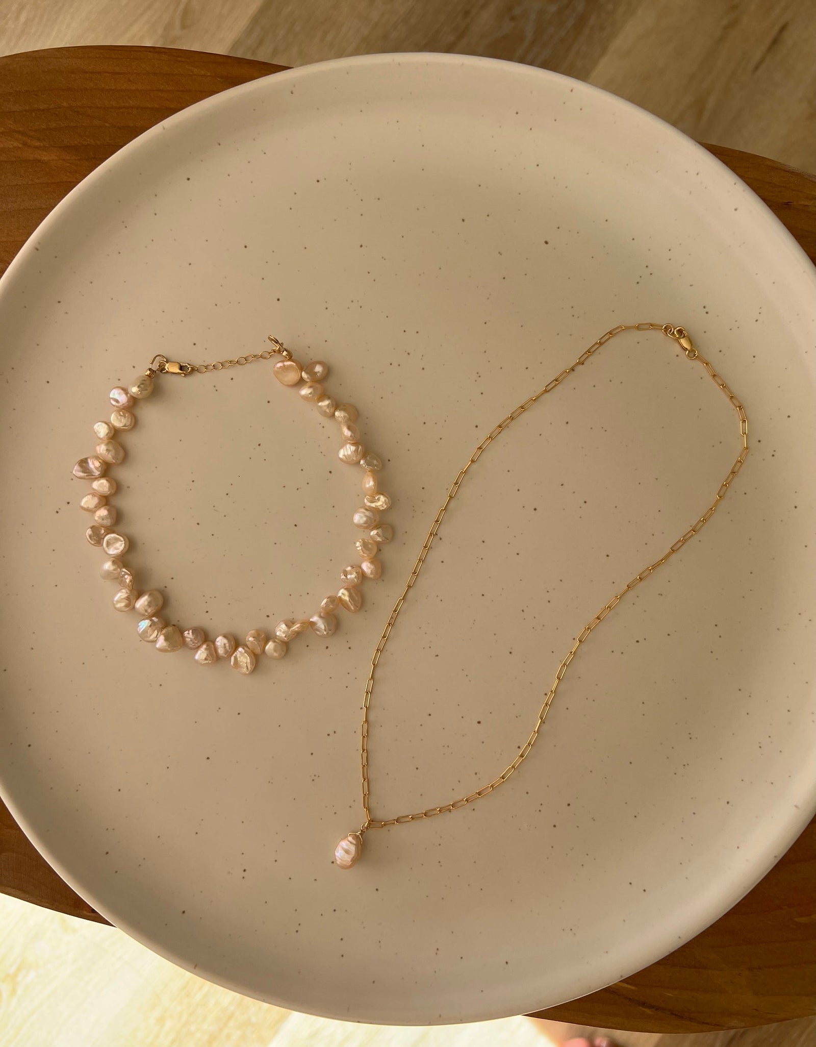 Keishi Pearl Necklace by Urth and Sea