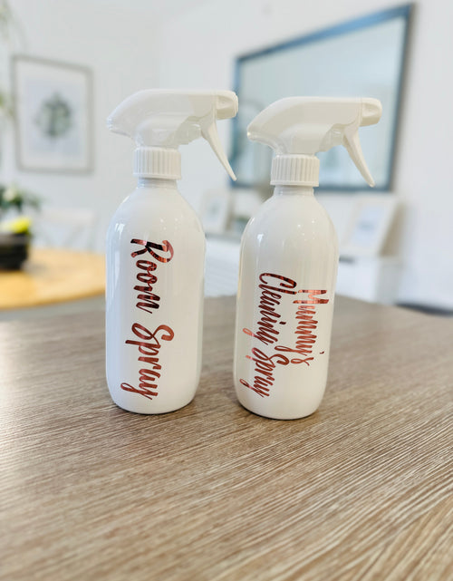Load image into Gallery viewer, Set Of 2 Personalised Spray Bottles 500ml (Font choices 2nd Image) - Any Wording by WinsterCreations™ Official Store
