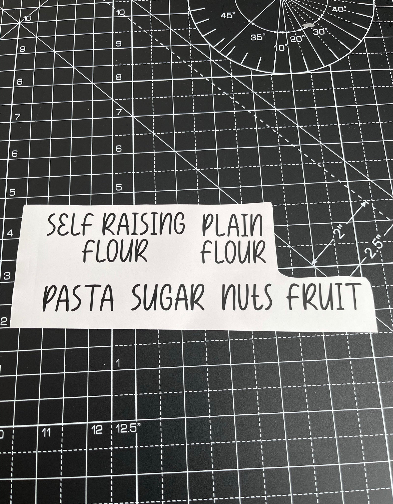 Sugar Font Personalised 1.5cm Tall Kitchen Pantry Labels Stickers by WinsterCreations™ Official Store