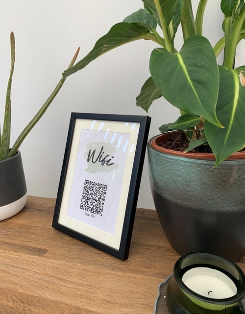 Load image into Gallery viewer, Wifi Green Splatter Scan Me! Wi-fi Q-R Scan Home Wall Decor Print by WinsterCreations™ Official Store
