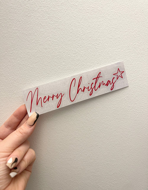 Load image into Gallery viewer, Merry Christmas Star Letter Box Letterbox Decor House Sticker Label by WinsterCreations™ Official Store
