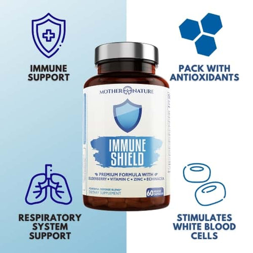 Load image into Gallery viewer, Immune Support Elderberry Capsules by Mother Nature Organics
