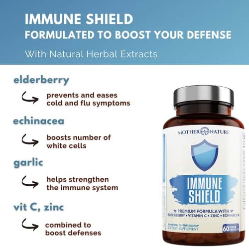 Load image into Gallery viewer, Immune Support Elderberry Capsules by Mother Nature Organics
